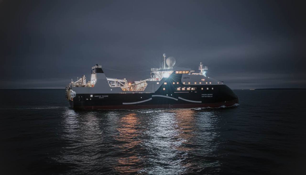 ОСК вывела на ходовые испытания первый серийный морозильный траулер-процессор 