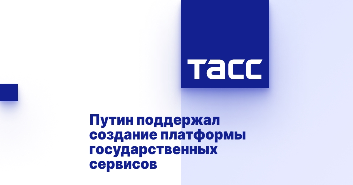 Путин поддержал создание платформы государственных сервисов Путин поддержал создание платформы государственных сервисов