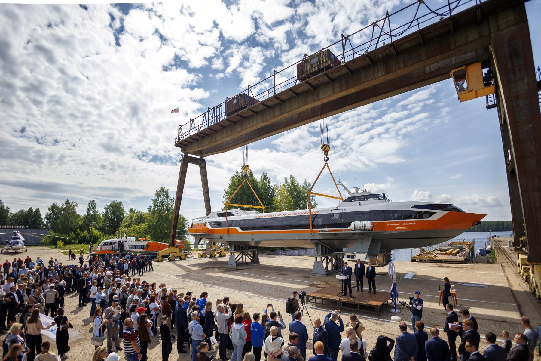 Новые суда на подводных крыльях «Метеор 120Р» пополнили флот речных перевозчиков